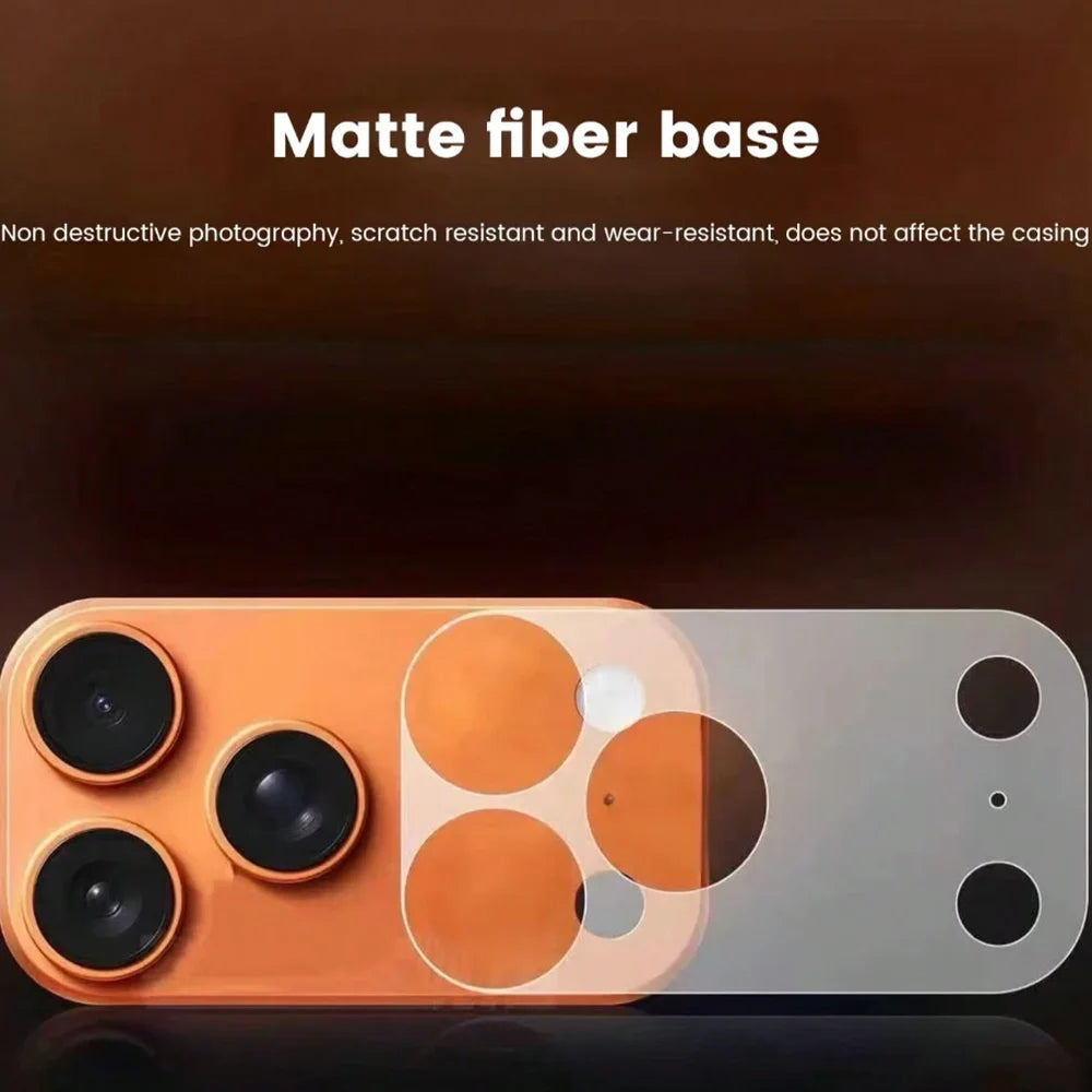 NNBILI 2pcs/Set Matte Base Lens Film + Matte PET Back Film For IPhone 17 Pro Max/17 Pro/17 Phone Accessories Minimalist Design