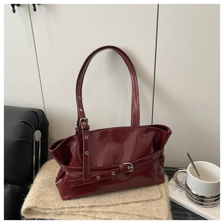 Fashionable Medium Size Versatile Tote Handbag for Daily Use Ethnic Style Synthetic Leather and Canvas Bag