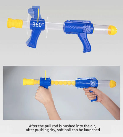 Hungry Shooting Duck Toys 98K Pistol Air-powered Gun Soft Bullet Ball Scoring Battle Games With Light Can Walk Gun Kids Gifts