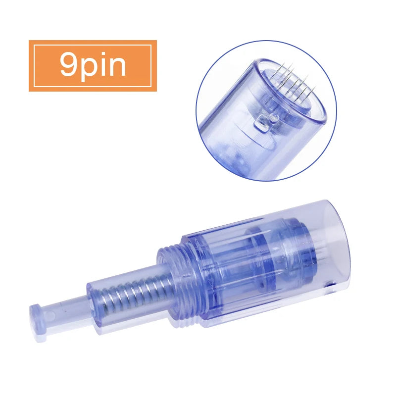 10PCS Derma Pen Needles Screw Cartridge Replacement Heads For Nano Microneedling Pen MicroNeedle Derma Stamp Skin Care