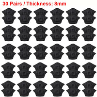 30pairs-Black-8mm