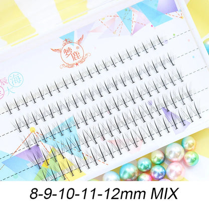 Brown Lashes A Type False Eyelashes 8-12mm Fake Lashes Natural Fairy Lash Korean Makeup Strand Eyelash Cluster Eye Lashes