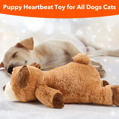 Plush Puppy Heartbeat Toys, Birthday Gifts, Rich Dog Puzzle Toys, Behavior Training, 16 Christmas