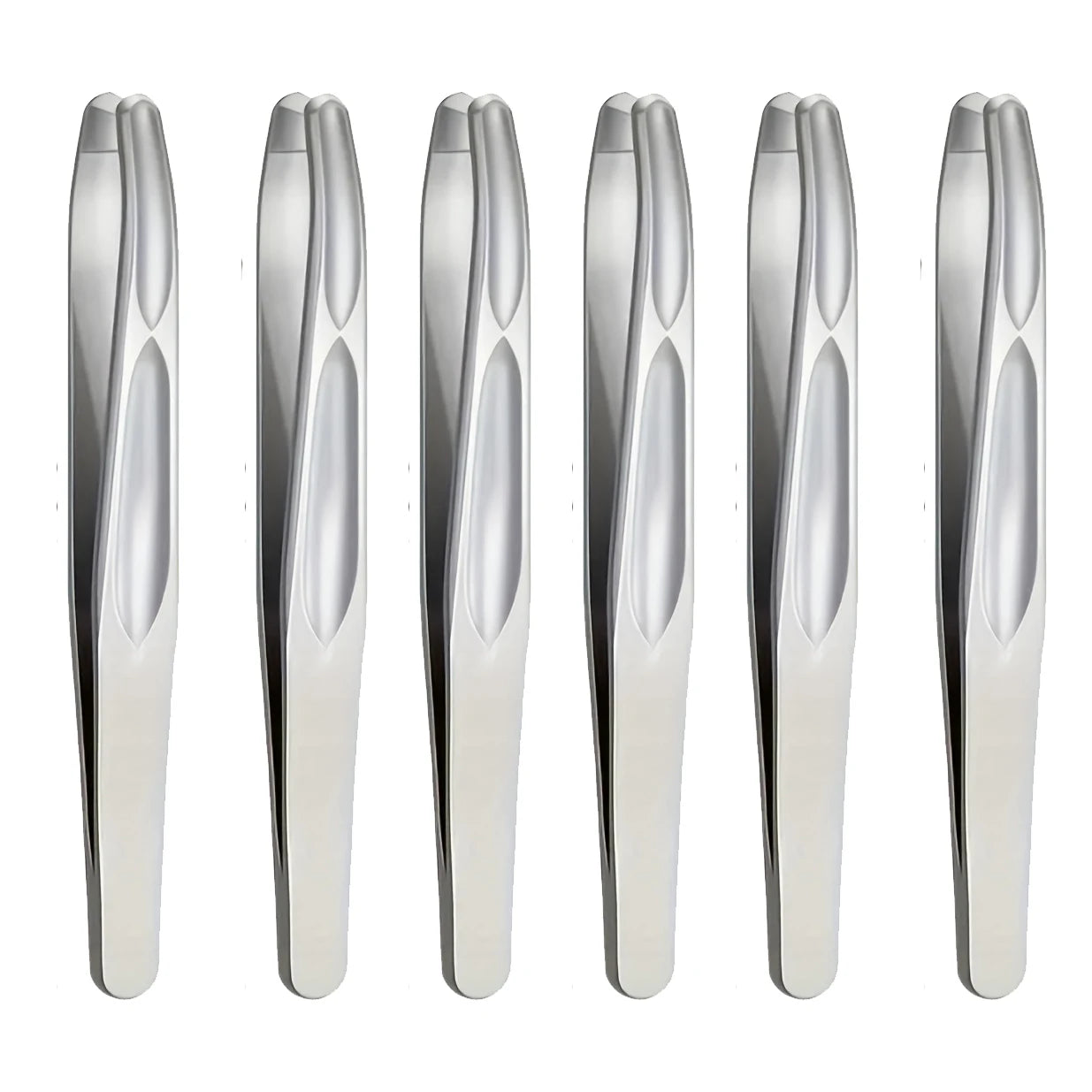 Premium Round Head Tweezers for Eyebrow & Facial Hair Removal Seamless Clips Short Hair Precision Beard Clip