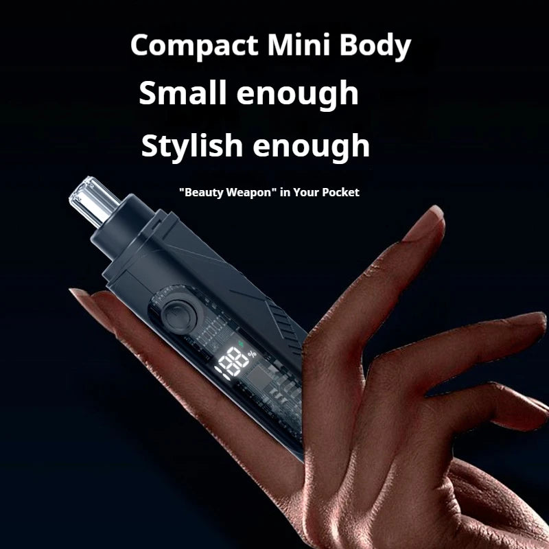 Portable Nose Ear Hair Trimmer Electric Clipper for Men Women Rechargeable Painless Hair Removal Kit