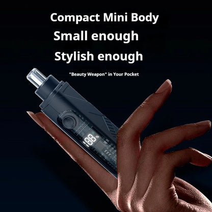 Portable Nose Ear Hair Trimmer Electric Clipper for Men Women Rechargeable Painless Hair Removal Kit