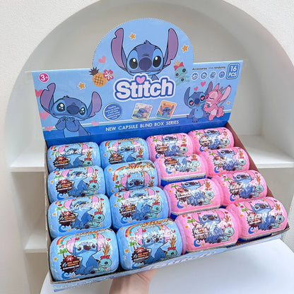 Disney New Stitch Blind Box Capsules Surprise Backpack Accessories Keychain Pendant Doll Hanging Rope Doll Toy Gifts Trendy Play