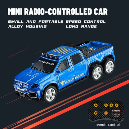 New RC Car MINI Alloy 1/64 Remote Control Car Convenient to Carry 60 Minutes of Work Time Children's Gifts Electronic Toys