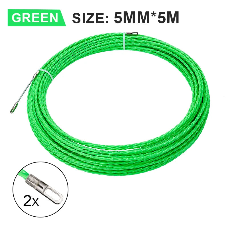 5MM 5-50M Cable Guide Tape Puller Extractor Glass Fiber For Telecommunications Electrical Wall Wire Conduit Tool Accessories