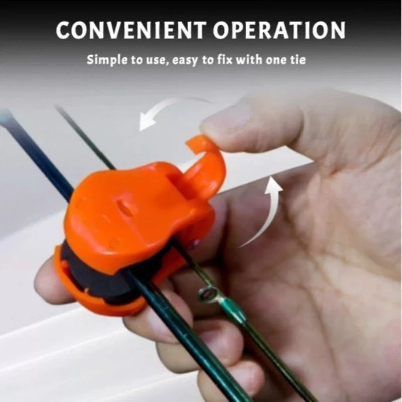 2/4PCS Quick-Attach Fishing Rod Clip Fixed Clip Fishing Functional Fishing Rod Holder Portable Detachable Beach Fishing Rod Clip