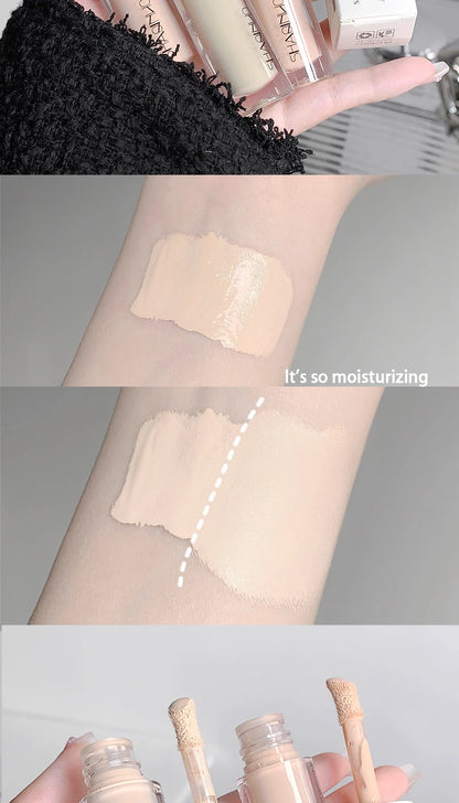 SHAQINUO Flawless Hydrating Concealer - Brightens Dark Circles & Smooths Tear Troughs | Long-lasting Formula, Non-cakey Finish