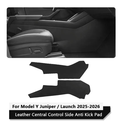 For Tesla ModelY Juniper 2025 Car Central Control Side Anti Kick TPE Waterproof Anti-dirt Full coverage Anti Kick Protective Mat