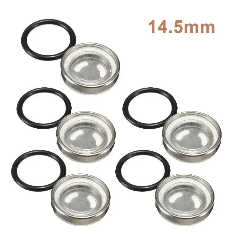 Motorcycle Upper Pump Master Cylinder Brake Pump Oil Window Mirror Sight Glass Rubber Gasket 18mm 14mm 12mm