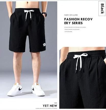 Men's Ice Silk Casual Shorts Loose Fit Summer Style Big Pants Versatile Outerwear For Men Comfortable Underwear