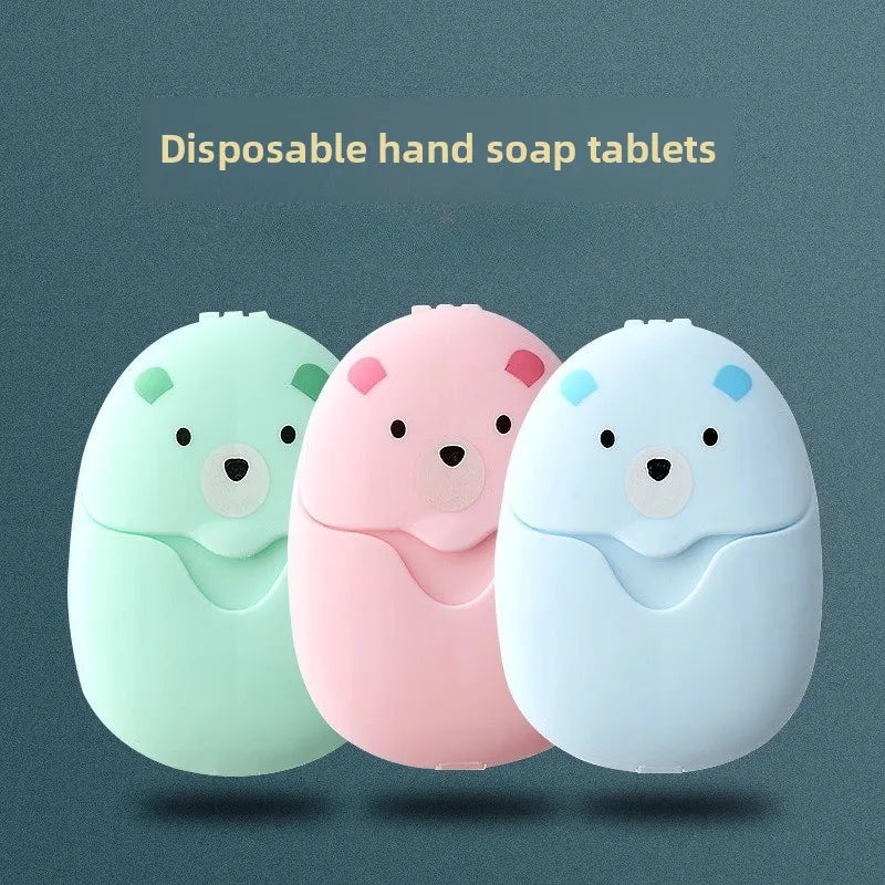 50/150Pcs Travel Soap Sheets Portable Soap Paper Bath Hand Outdoor Travel Cleaning Soap Sheet Fragrance Foam Suitable Camping
