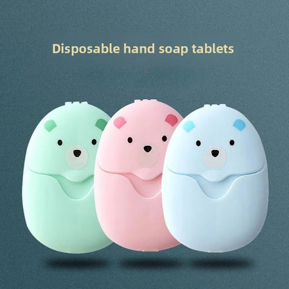 50/150Pcs Travel Soap Sheets Portable Soap Paper Bath Hand Outdoor Travel Cleaning Soap Sheet Fragrance Foam Suitable Camping