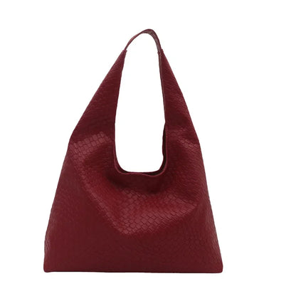 Minimalist Hobo Tote Bag for Women - Retro Elegant Large Capacity Shoulder Bag for Work, Travel & Daily Use