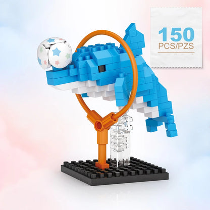 Creative Cute Animal Mini rabbit Building Blocks Puppy Cat Model Dog DIY Bricks Toys For Boys And Girls Birthday Gift For Kid