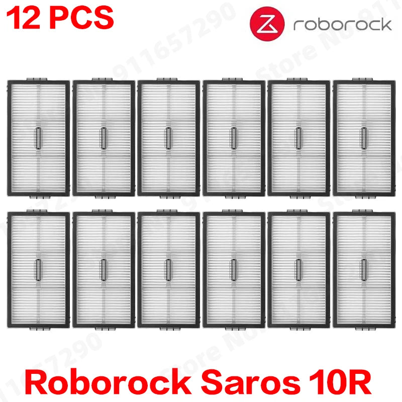 Roborock Saros 10R Spare Parts Main Side Brush Hepa Filter Mop Cloth Dust Bag Accessories Robot Vacuums Kit