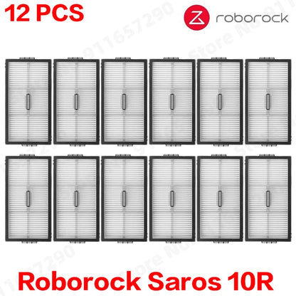 Roborock Saros 10R Spare Parts Main Side Brush Hepa Filter Mop Cloth Dust Bag Accessories Robot Vacuums Kit