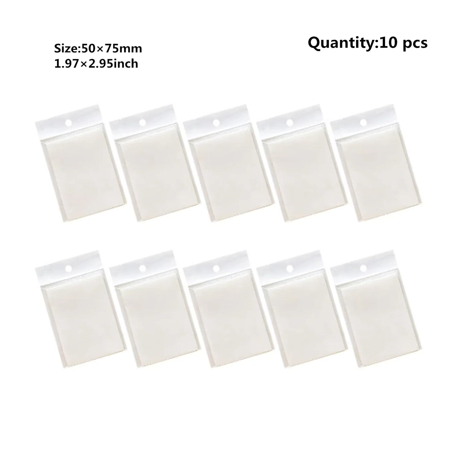 50 Sheets Transparent Sticky Note Pads Waterproof Self-Adhesive Memo Notepad School Office Supplies Stationery