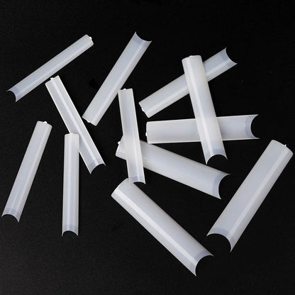 3XL Long Coffin/Square Acrylic False Nail Tip Half Cover C Curved Straight Nail Tips Manicure Nail Art Decoration ToolFake Nails
