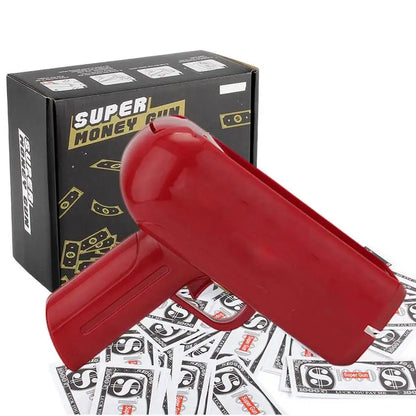 Banknote gun game toys Pistol Party Golden Money Gun Party toys Games Cash Funny toys Wedding Golden Money gun celebrate toy