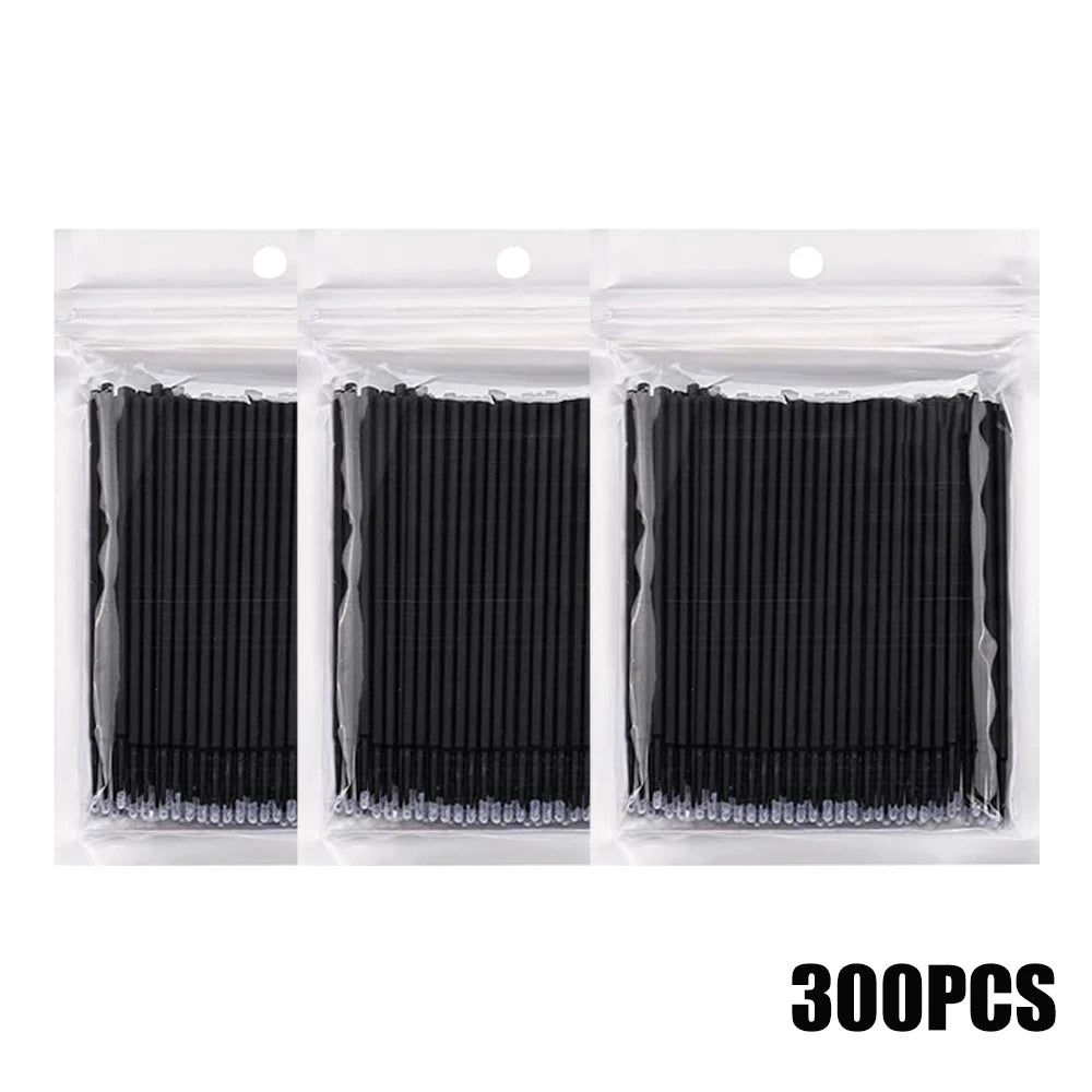 300/2000pcs Cotton Swabs MicroBrush Eyelash Extension Brushes For Makeup Nail Art Individua Applicator Lash Clean Removing Tool