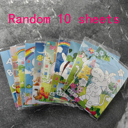 10 piece 3D EVA foam sticker set, DIY cartoon animal learning education painting sticker, art classroom painting puzzle handicra