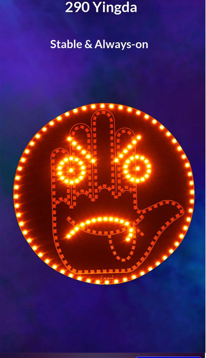 LED Hand Gesture Sign Middle Finger Sign Warning Brake Light Creative Fun Three Models Gesture Lamp Car Interior Rear Windshield