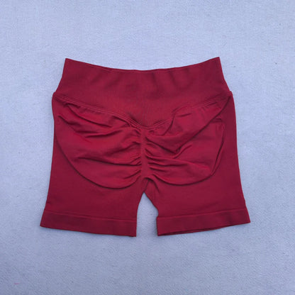 Shorts Women Seamless Yoga Shorts Scrunch Bum Gym Shorts Workout Low Waist Short Leggings Booty Stretch Running Shorts
