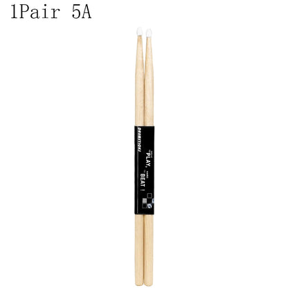 IRIN 1/5/10 Pairs 5A/7A Premium Maple Drumsticks Mallets Ideal for All Ages Durable Practice Drum Sticks for Jazz and Percussion