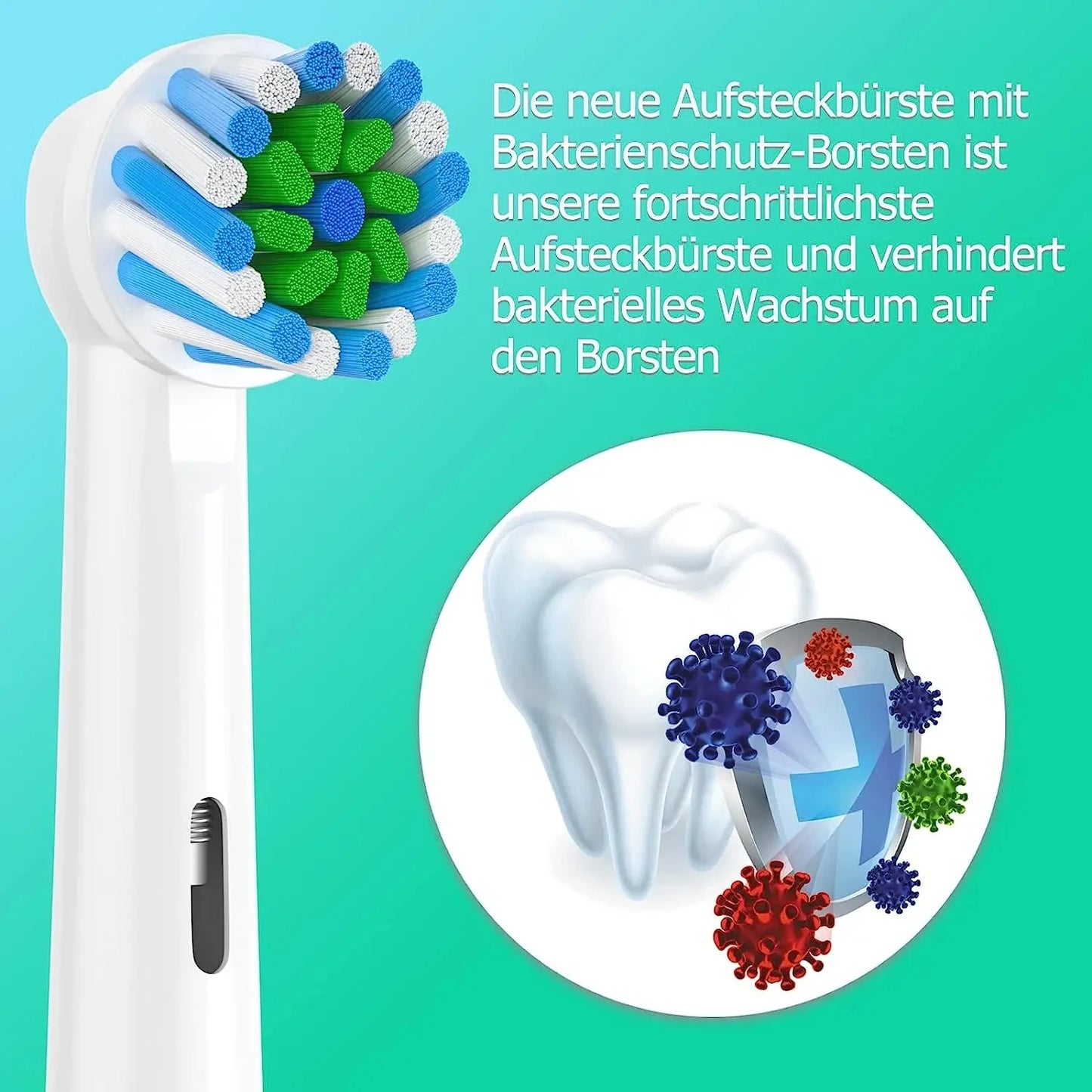 4pcs Toothbrush Head Compatible with Braun Oral B Electric Toothbrush, Replacement Brush Heads for Oral B Vitality Pro 1000 2000
