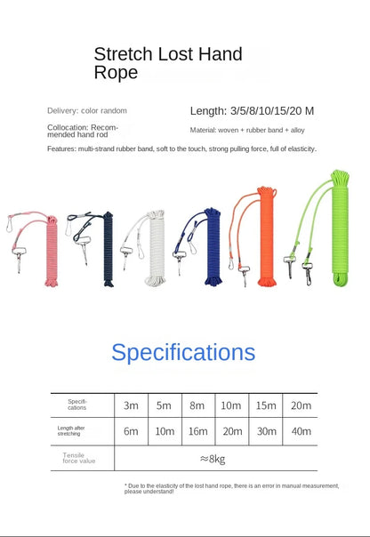 LINNHUE steel wire rope guard rod rope fishing rope big telescopic fishing fishing high elastic fishing rod automatic telescopic