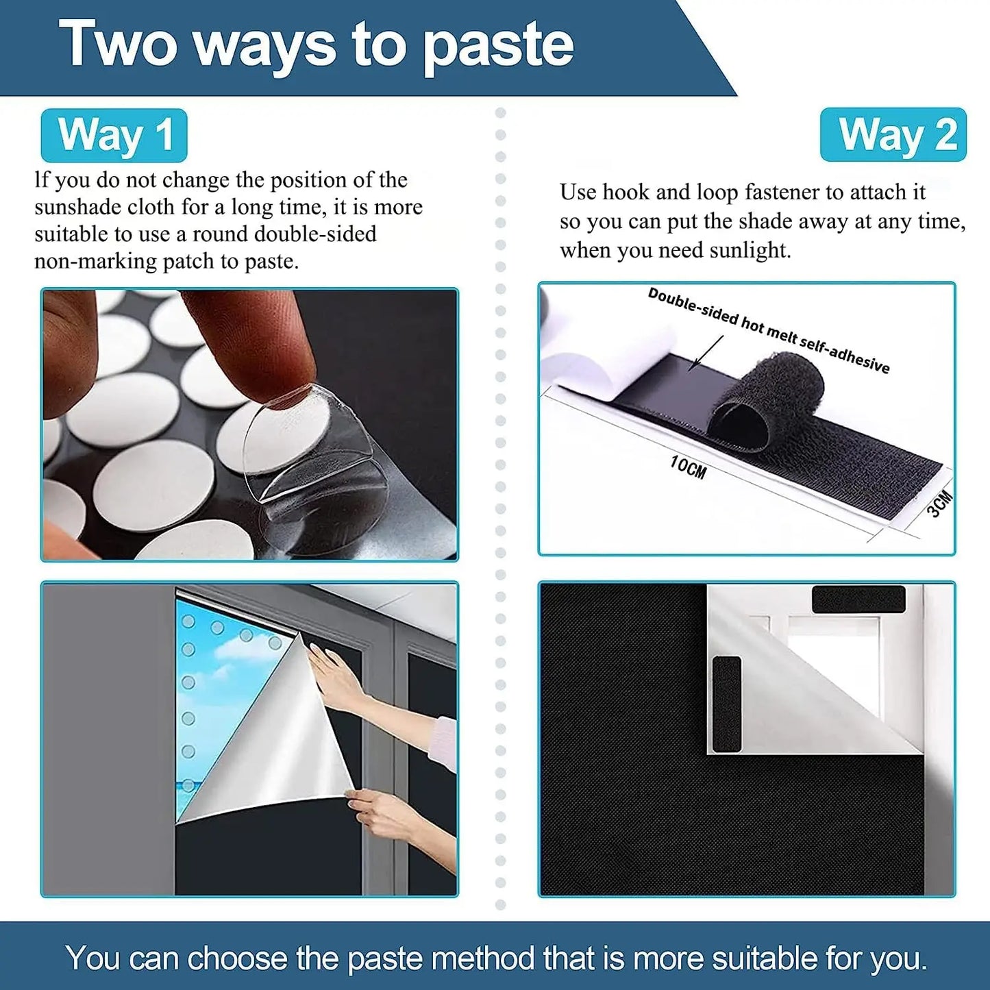 100 Blackout Window Cover Darkest Light Block Black Shade Privacy Film Anti Look House Home Tint Glass Cloth Curtain Bedroom