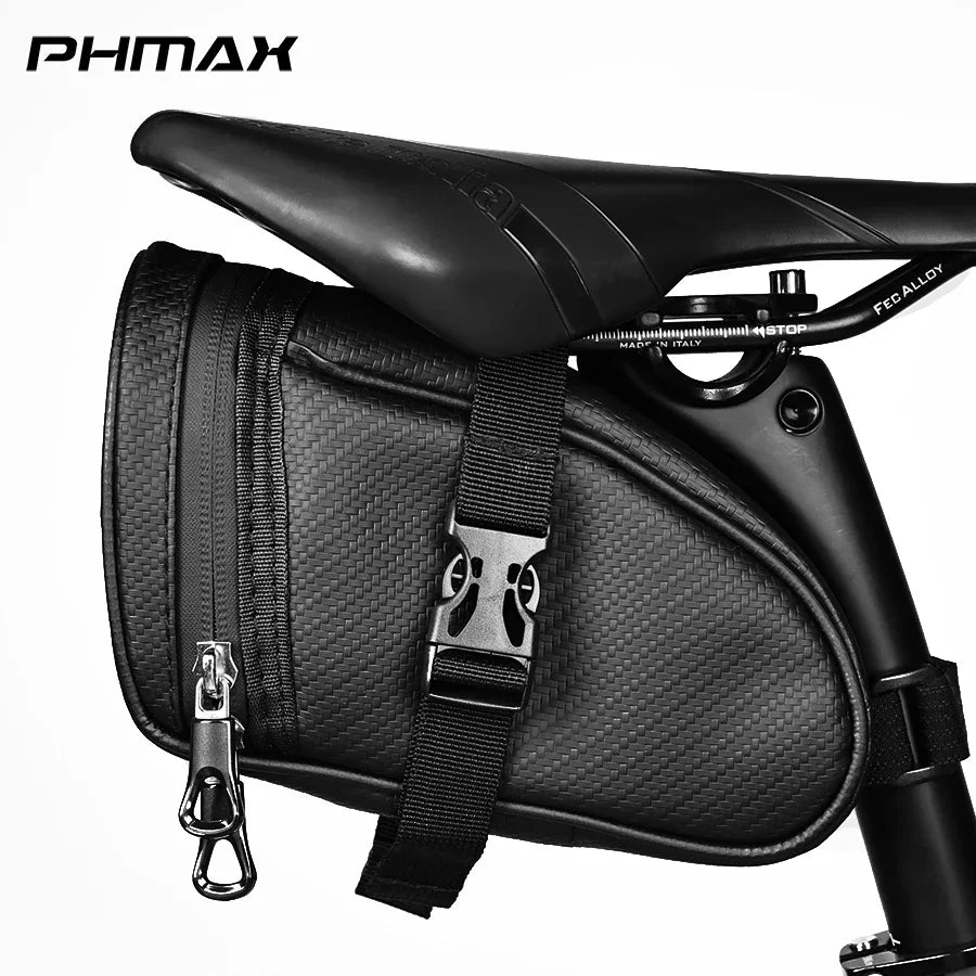 PHMAX Bike Saddle Bag Large Capacity MTB Bicycle Saddle Bag Waterproof Road Bike Rear Bag Riding Bicycle Accessories