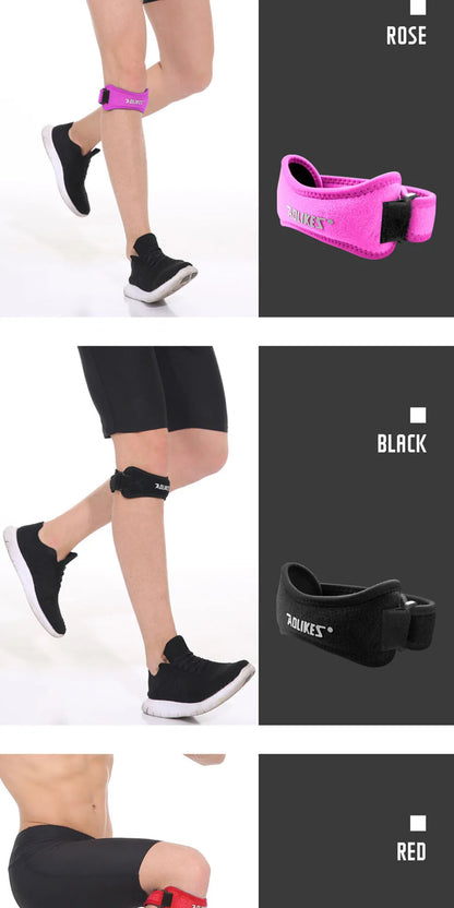 AOLIKES 1PCS Knee Braces for Knee Pain,Patella Knee Support Strap,Adjustable Patellar Tendon Stabilizer Band for Basketball