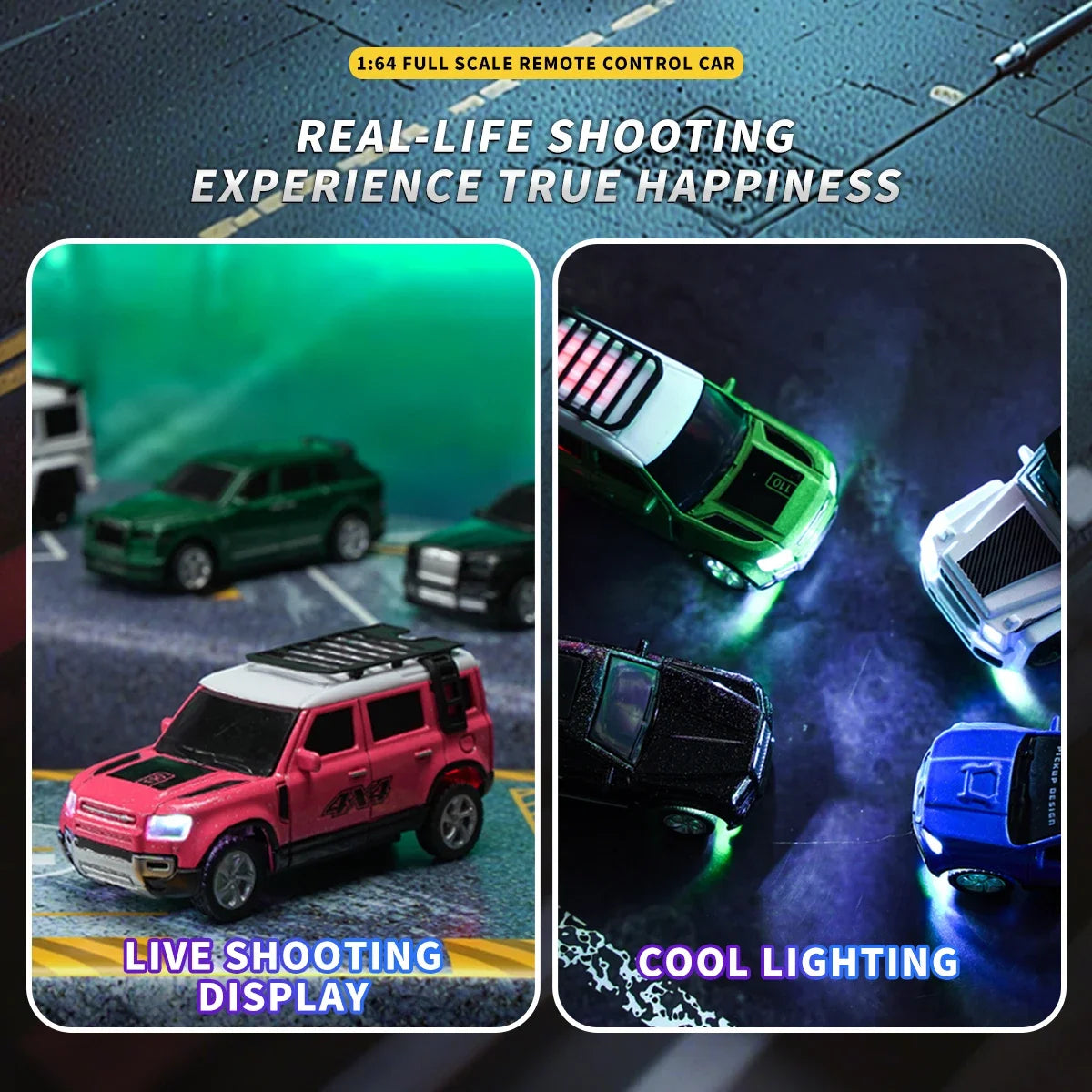 New RC Car MINI Alloy 1/64 Remote Control Car Convenient to Carry 60 Minutes of Work Time Children's Gifts Electronic Toys