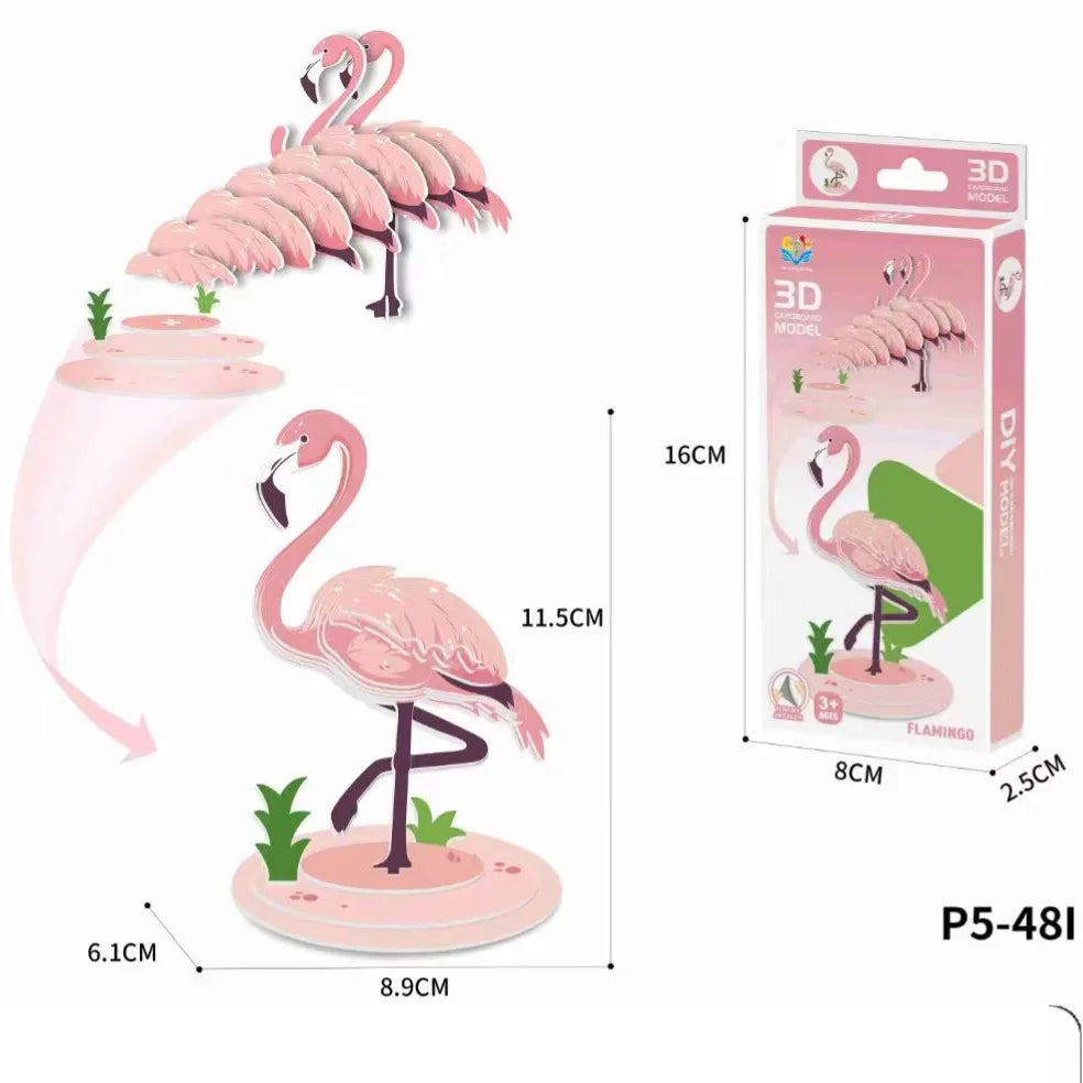 Children's Cartoon Dinosaurs 3D Three-dimensional Puzzle Toys DIY Puzzle Creative Paper Animal Model Assembly  baby toys