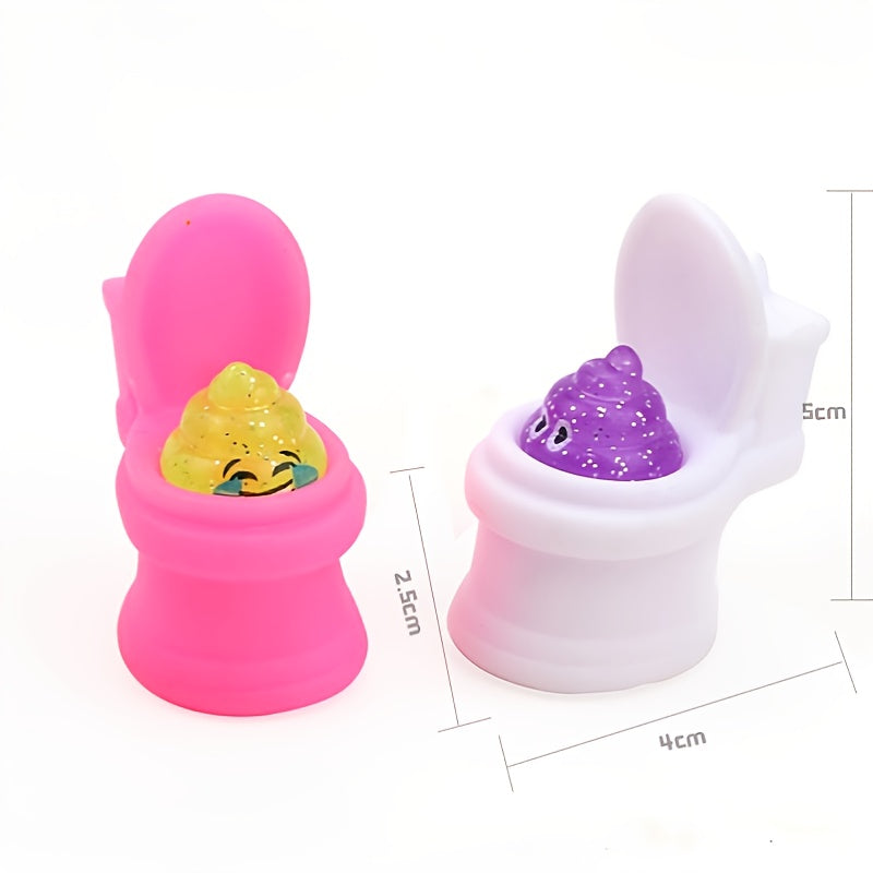 Squeeze Toilet Poop TPR Soft Kawaii Mochi Soft Stress Relief Fidget Toy,Laugh Out Loud with These Fun Prank Toilet Toys for Kids