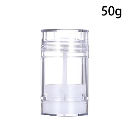 15/30/50/75g Deodorant Tube Handmade Round Twist Up Bottom Filling Empty Blush Stick Filling Stick Deodorant Container Travel
