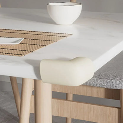 4pcs Soft Baby Proofing Corner Guards - Pre-Taped Table Corner Protector for Child Safety Furniture Bumper & Sharp Edge