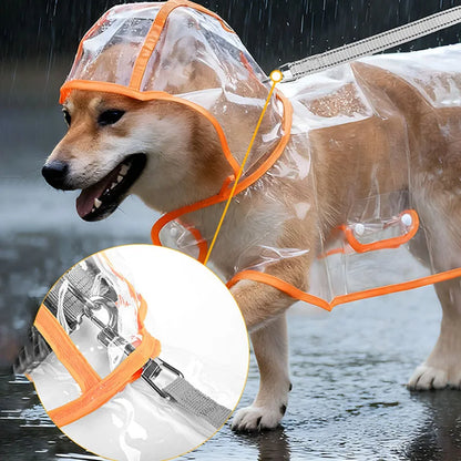 S/Xl Pet Raincoat Transparent Dog Raincoat Waterproof and Windproof Pet Clothing Large Dog Pet Dog Dog Costume