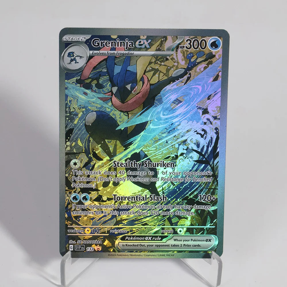 PKM Foil Cards Proxy Cards Latios&Pikachu Mew Greninja Holographic Game Trading Collection PTCG Proxy Toys Gifts