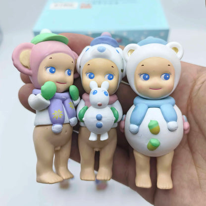Sonny Angel Blind Box Winter Wonderland Series Mini Anime Figures Ornaments Dolls Fans Children Christmas Birthday Gift