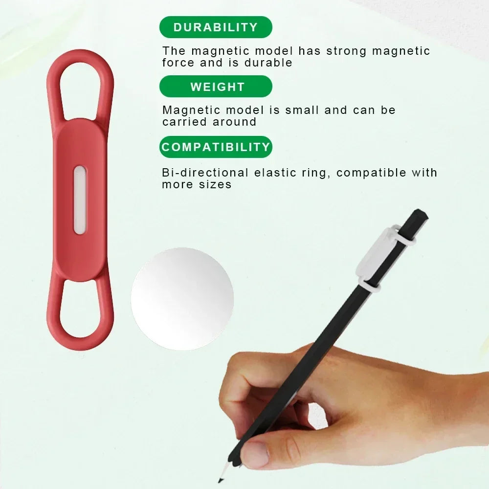 1-5PCS Magnetic Pen Pencil Holder, Silicone Adjustable Pen Holder for Desk, Refrigerator, Whiteboards, Office Desk Accessories