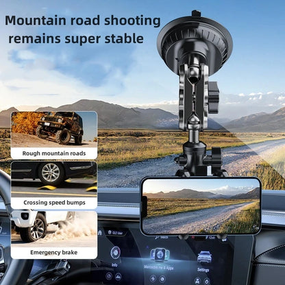 Car Phone Mount Video Recording Universal Magic Arm Suction Car Phone Holder Mount Windshield Window Glass Vlog Shooting