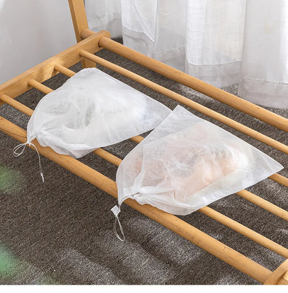 10pcs Shoes Storage Bag Closet Organizer Non-woven Travel Portable Bag Waterproof Pocket Clothing Classified Hanging Bags