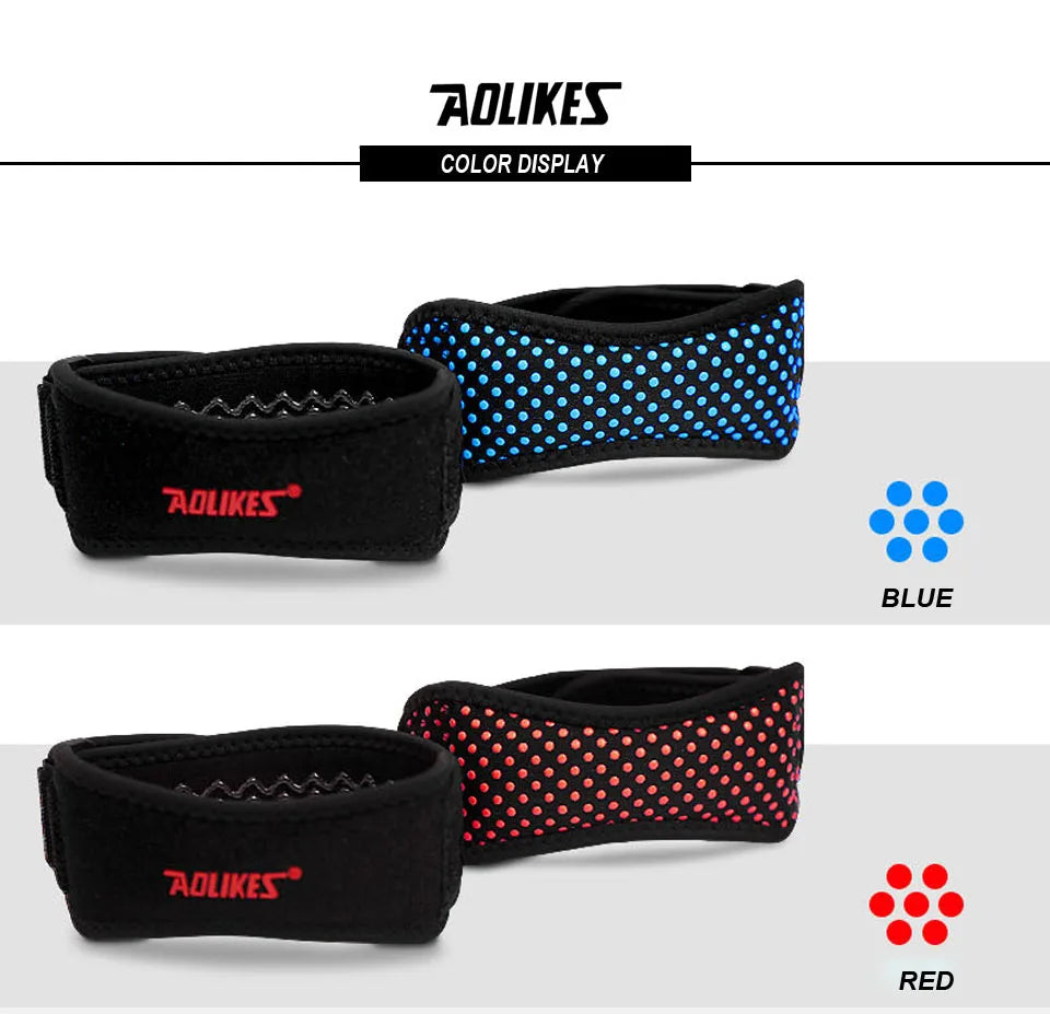 AOLIKES 1PCS Knee Braces for Knee Pain,Patella Knee Support Strap,Adjustable Patellar Tendon Stabilizer Band for Basketball