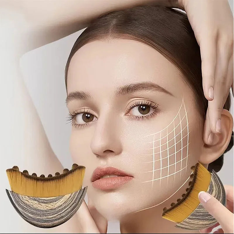 Lymphatic Contour Face Brush Ergonomically Designed To Fit  Sculpting Drainage Massager for Face The Skin Precisely LBHL31